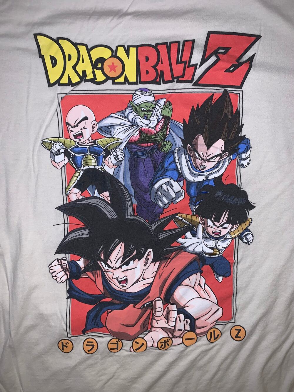 Dragon Ball Z T Shirt XL Goku Vegeta Piccolo Anime Graphic White DBZ Mexico